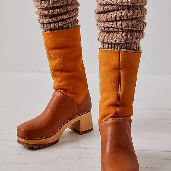 Swedish Hasbeens shearling lined boots - Picture 1 of 11